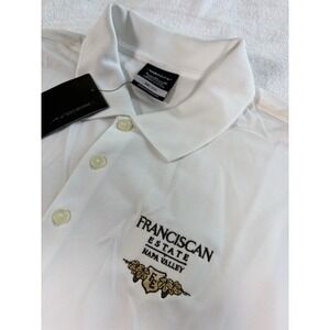 Franciscan Estate Napa Valley‎ Nike Polo Shirt Size XL White NWT